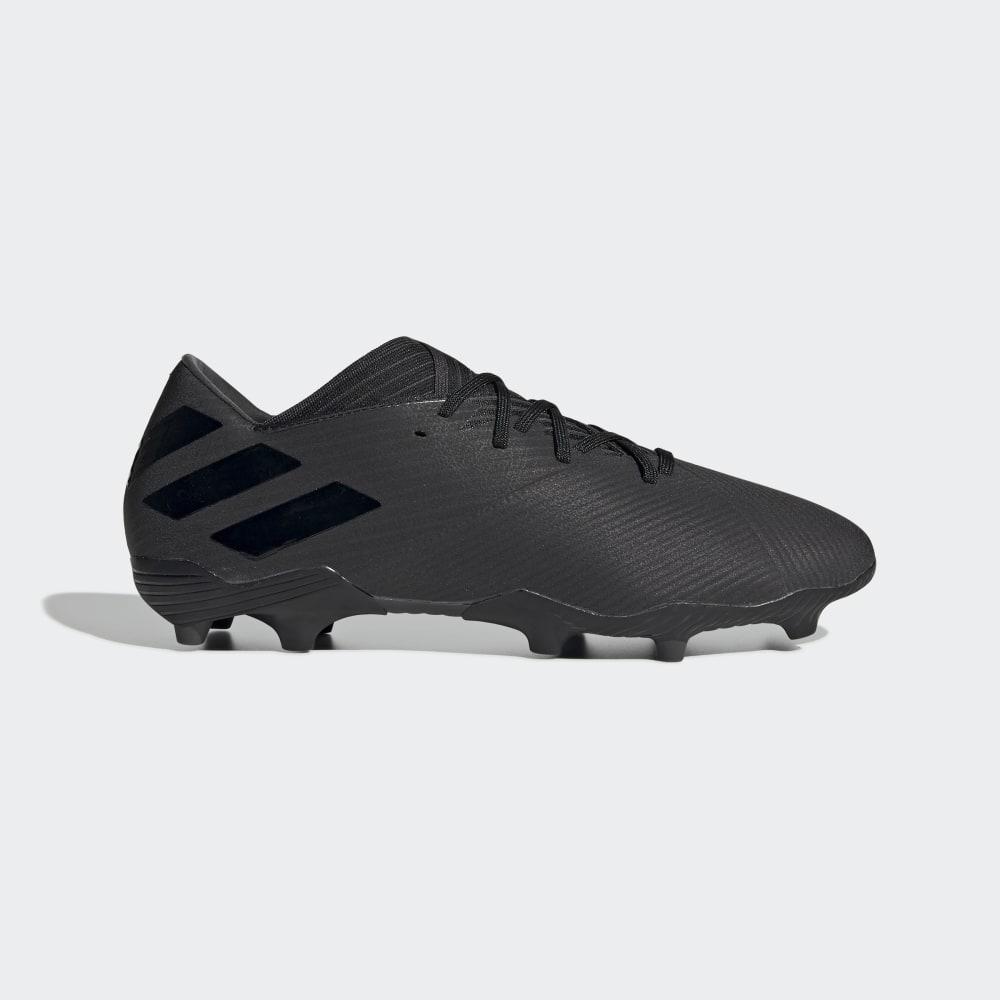 Ghete Fotbal Adidas Nemeziz 19.2 Firm Ground Barbati Romania - Negrii/Negrii F34386